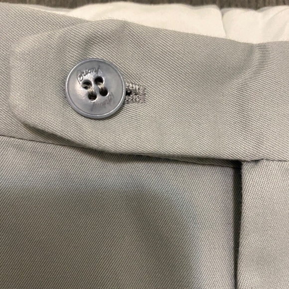 Brioni Grey Cotton Blend Pants Size 36 - Picture 5 of 12